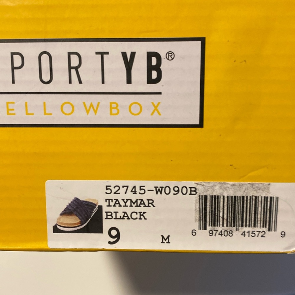 YELLOWBOX Size 9 NIB TAYMAR BLACK